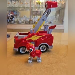 PAW PATROL Rescue Knights Marshall Deluxe Vehicle With Figure Toy